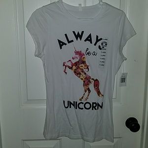 New juniors XL tee always be a unicorn